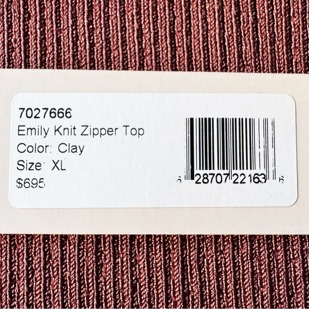 NWT Et Ochs Emily Knit Zipper Top - Picture 11 of 13